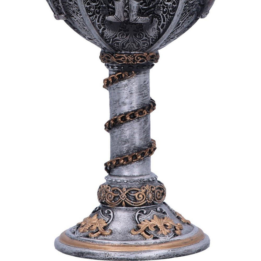 Medieval Knight Chain Wine Goblet D1070C4