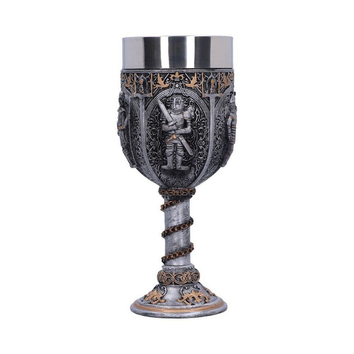 Medieval Knight Chain Wine Goblet D1070C4