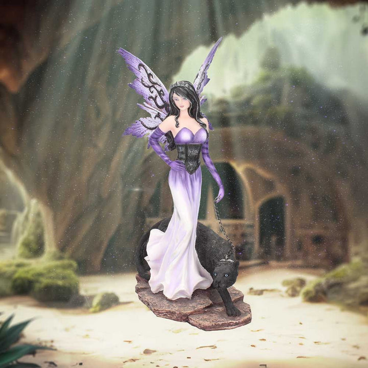 Panthea Purple Fairy and Panther Companion Figurine D1215D5