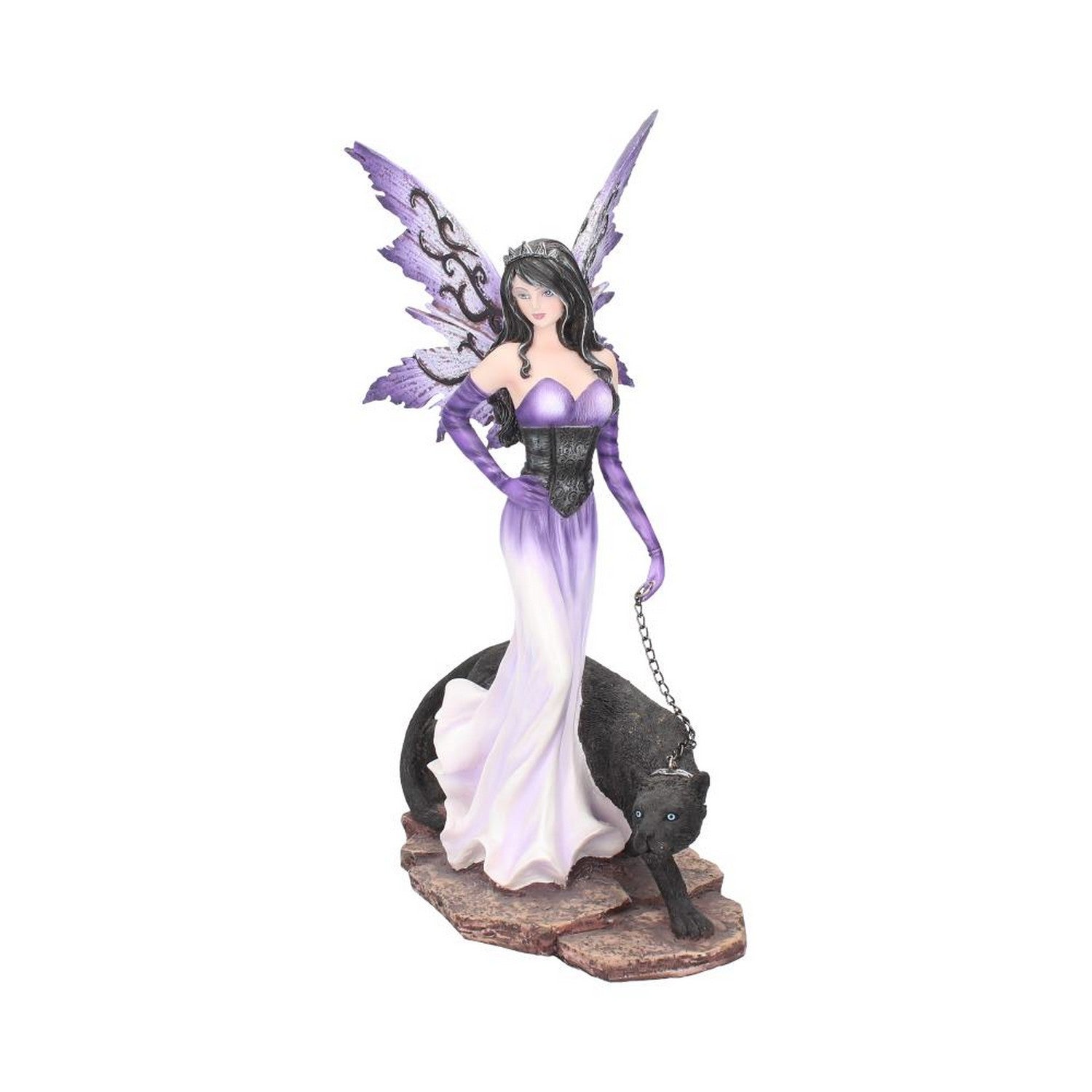 Panthea Purple Fairy and Panther Companion Figurine D1215D5