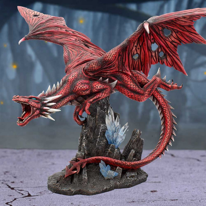 Fraener's Wrath Large Red Dragon Figurine D1223D5