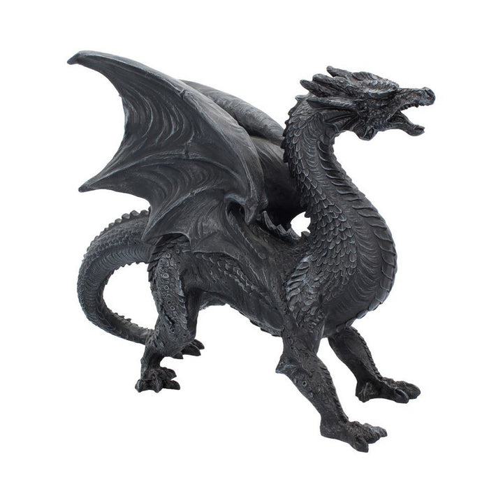 Nemesis Now Obsidian Dragon Watcher 31cm D1242D5