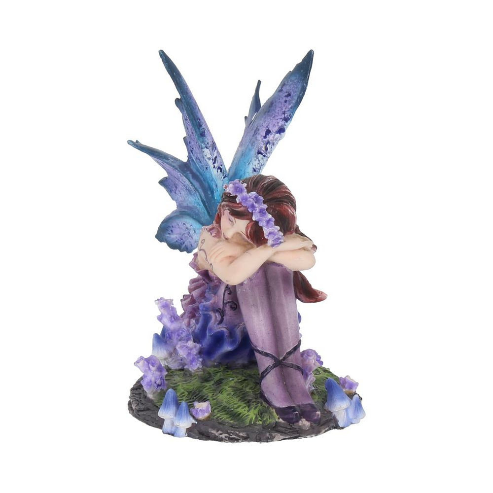 Akina Figurine Purple Blue Floral Fairy Ornament D1597E5