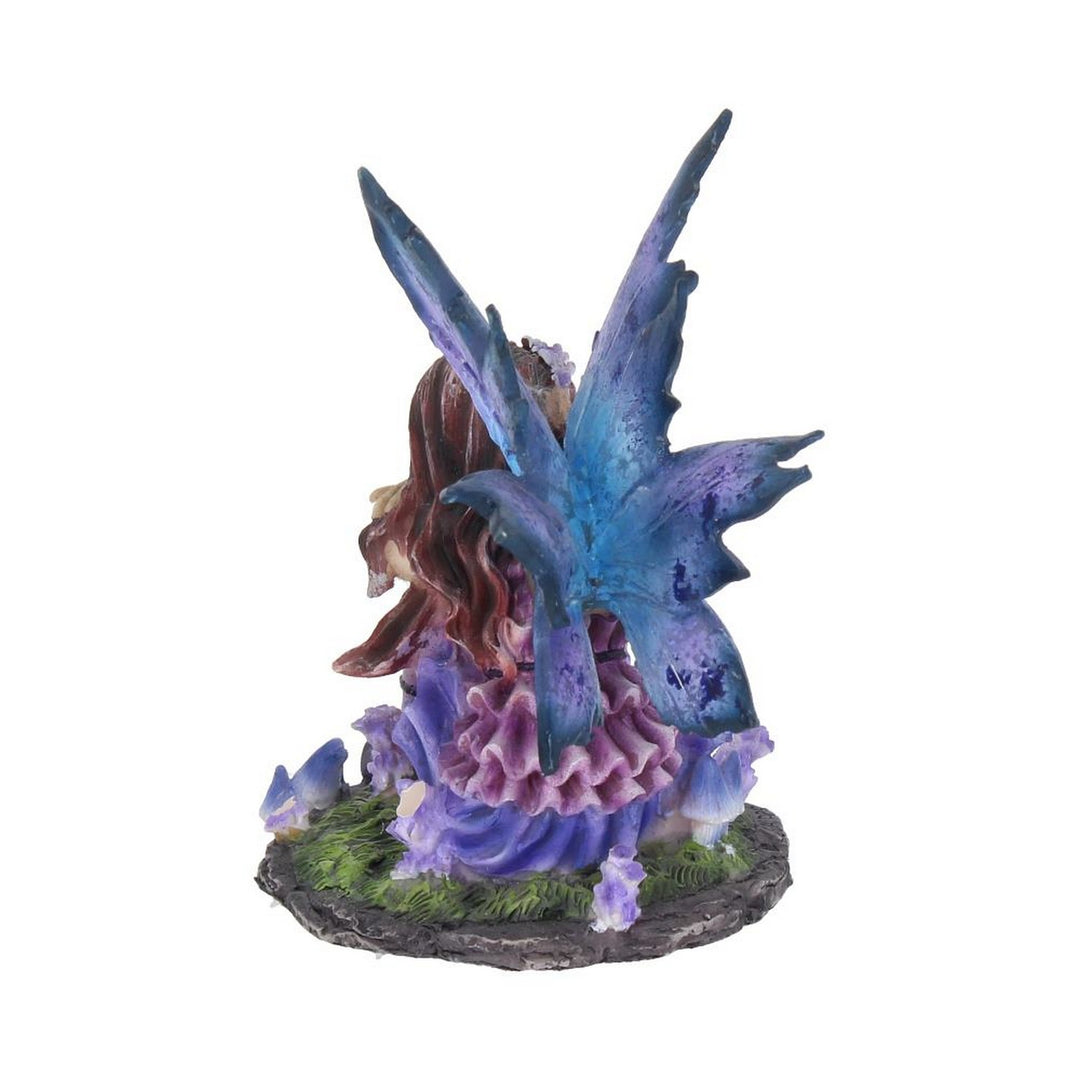 Akina Figurine Purple Blue Floral Fairy Ornament D1597E5