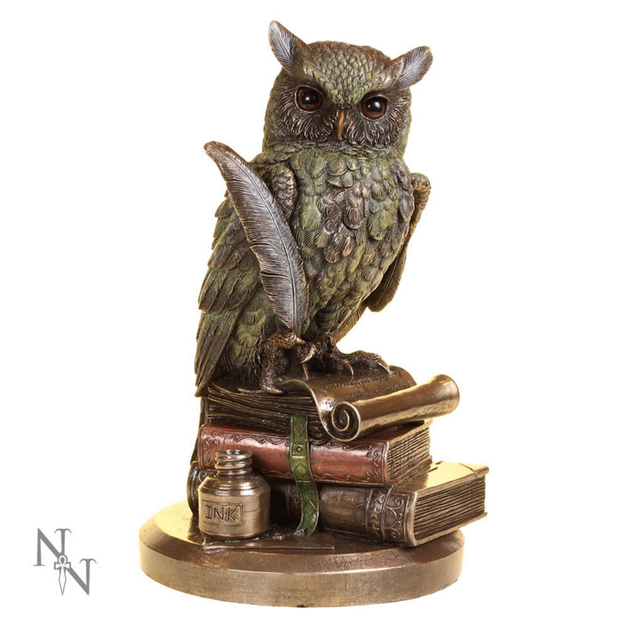 Ulula Bronze Academic Owl Figurine D1700E5