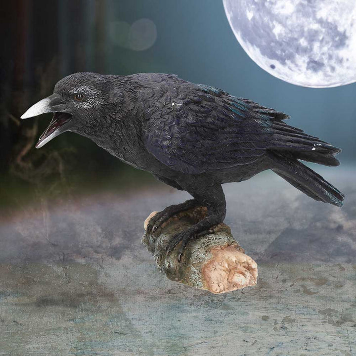 Raven's Call Figurine Gothic Bird Ornament D1701E5