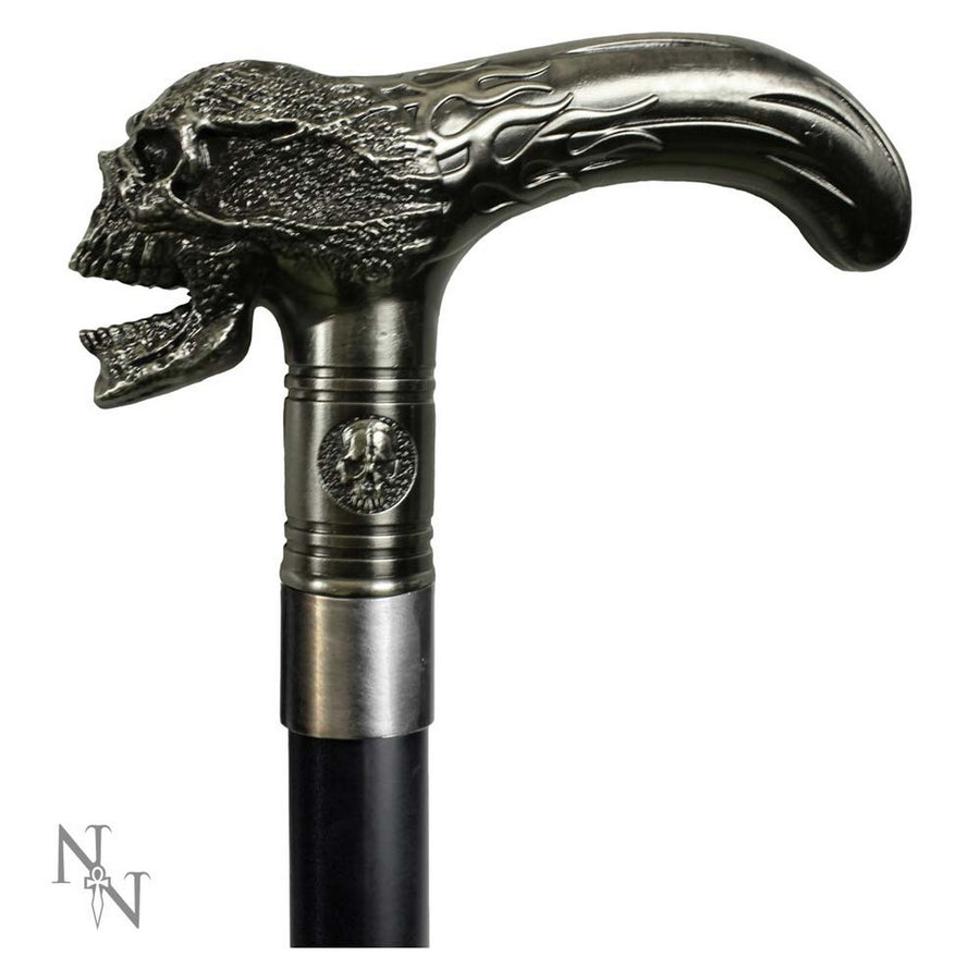 Xenocane Flamed Skull Swaggering Cane 89cm D1892F6