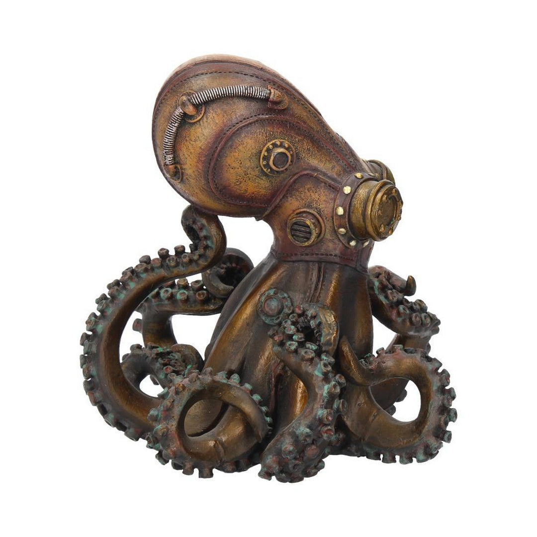 Bronze Octo-Steam Steampunk Octopus Squid Figurine D1979F6