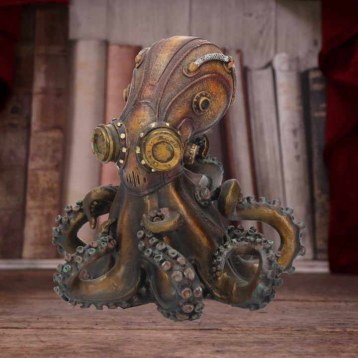 Bronze Octo-Steam Steampunk Octopus Squid Figurine D1979F6