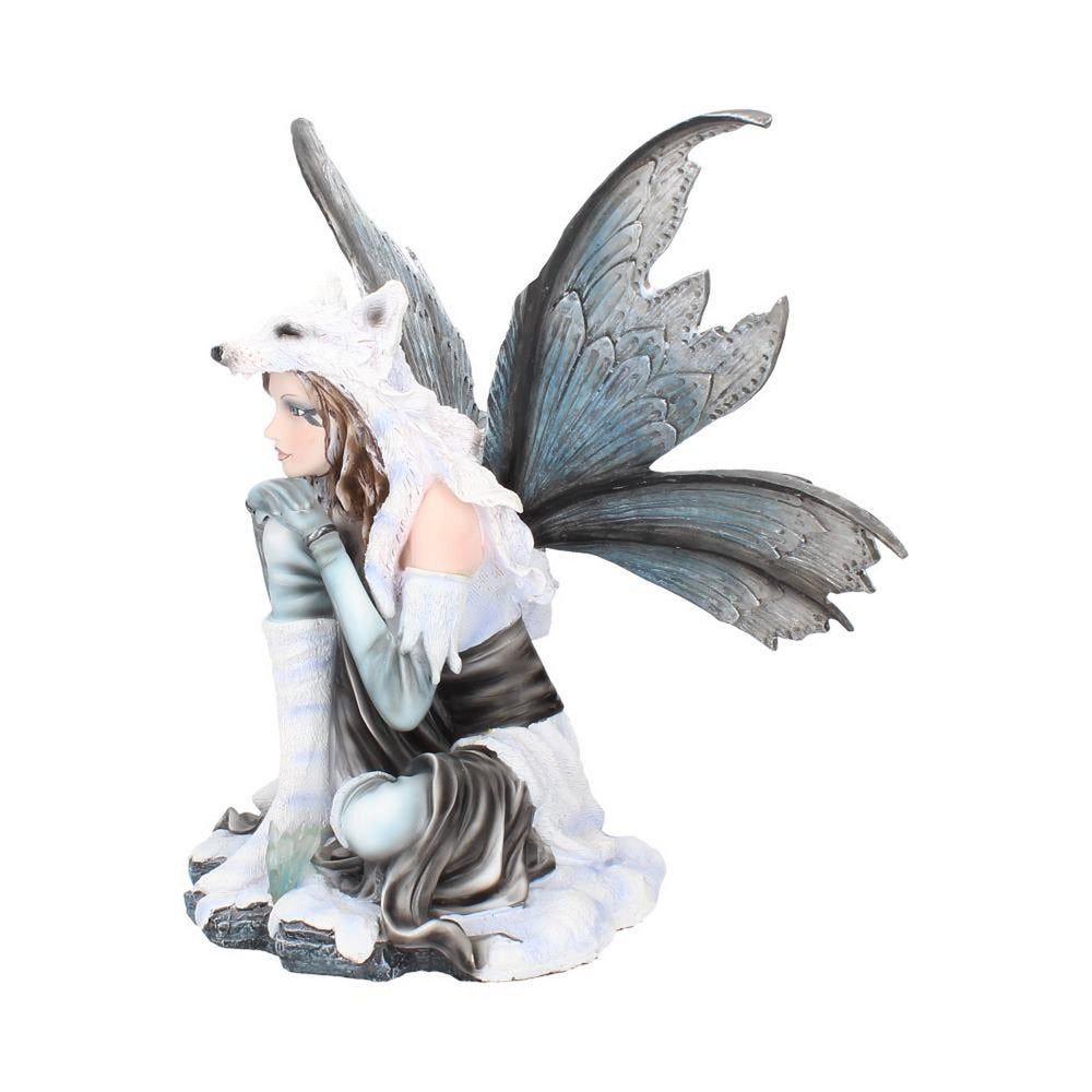 Fae-Lore Winter Fairy Wearing Wolf Hide 30cm D2032F6