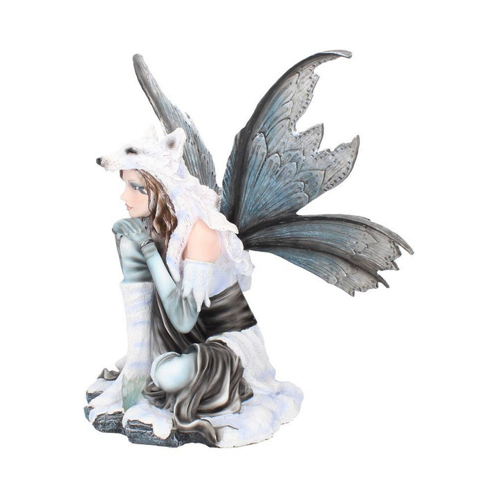 Fae-Lore Winter Fairy Wearing Wolf Hide 30cm D2032F6