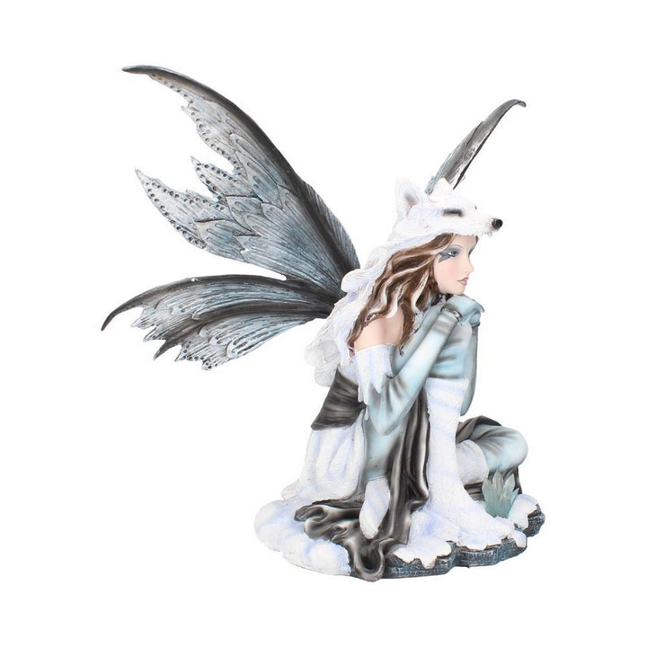 Fae-Lore Winter Fairy Wearing Wolf Hide 30cm D2032F6