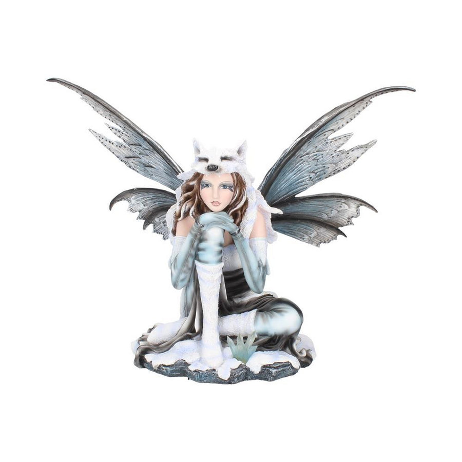 Fae-Lore Winter Fairy Wearing Wolf Hide 30cm D2032F6