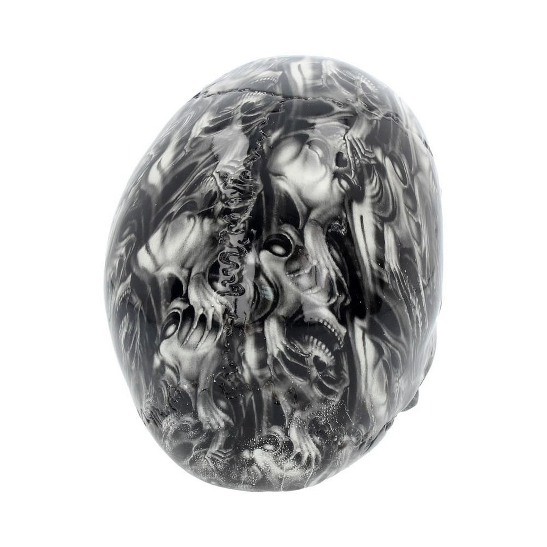 Screaming Soul Skull Print Ornament D2352F6
