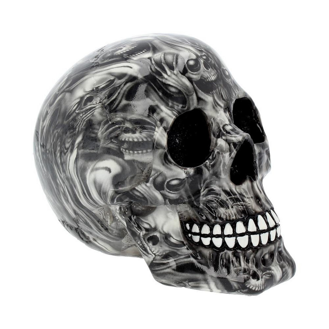 Screaming Soul Skull Print Ornament D2352F6