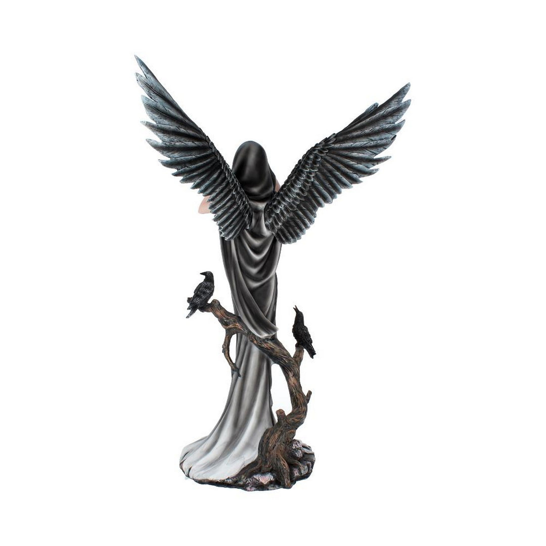 Sorrel Large Dark Angel Fairy and Raven Figurine D2456G6