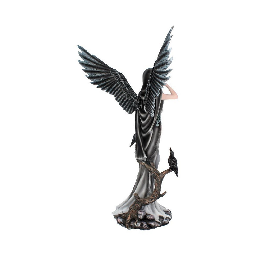 Sorrel Large Dark Angel Fairy and Raven Figurine D2456G6