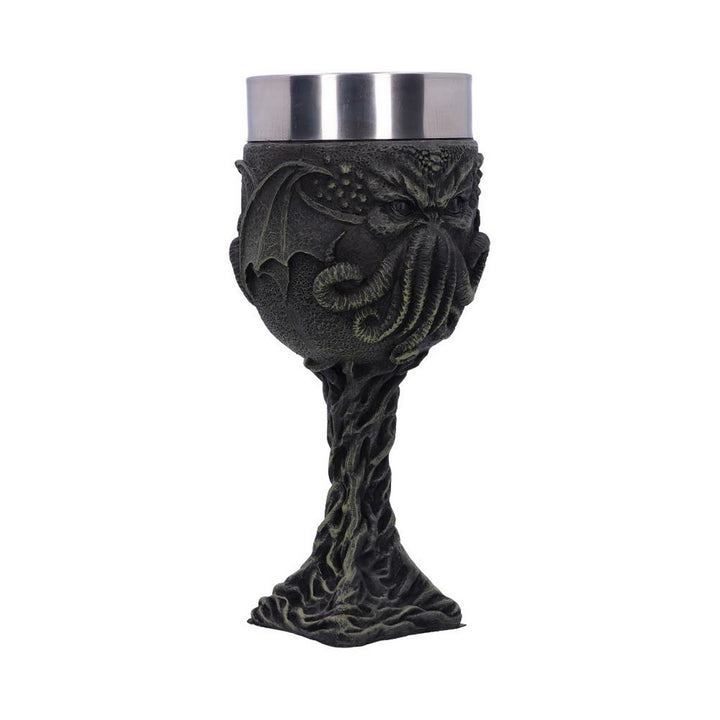 Cthulhu's Thirst Goblet Lovecraft Octopus Monster Wine Glass D2625G6