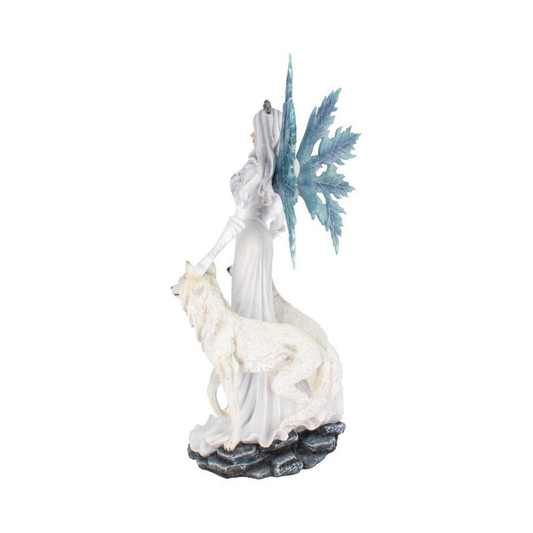 Aura Large Ice Fairy with Two Winter Wolf Companions Figurine D2749G6