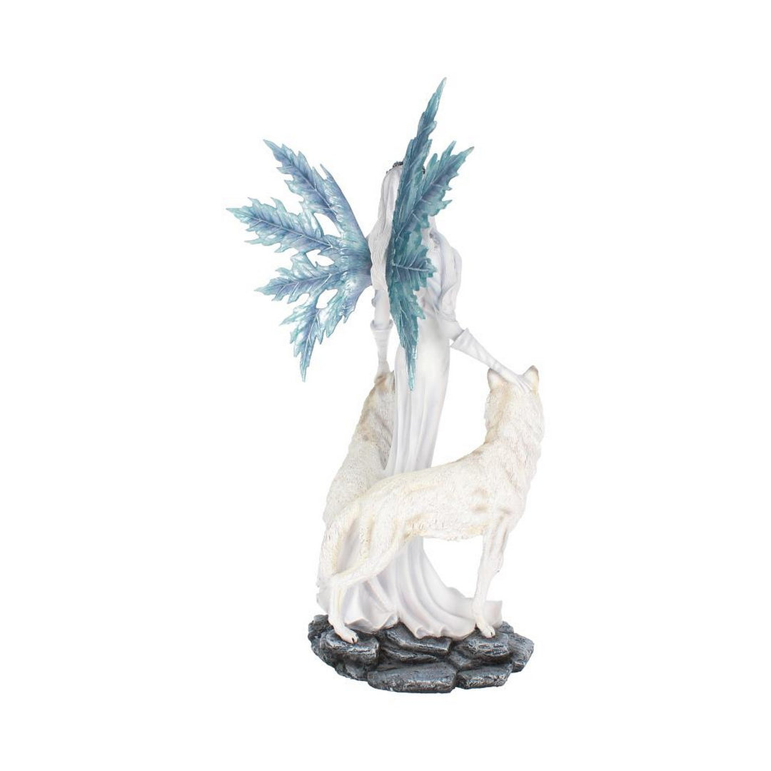 Aura Large Ice Fairy with Two Winter Wolf Companions Figurine D2749G6
