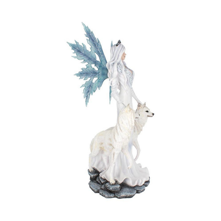 Aura Large Ice Fairy with Two Winter Wolf Companions Figurine D2749G6