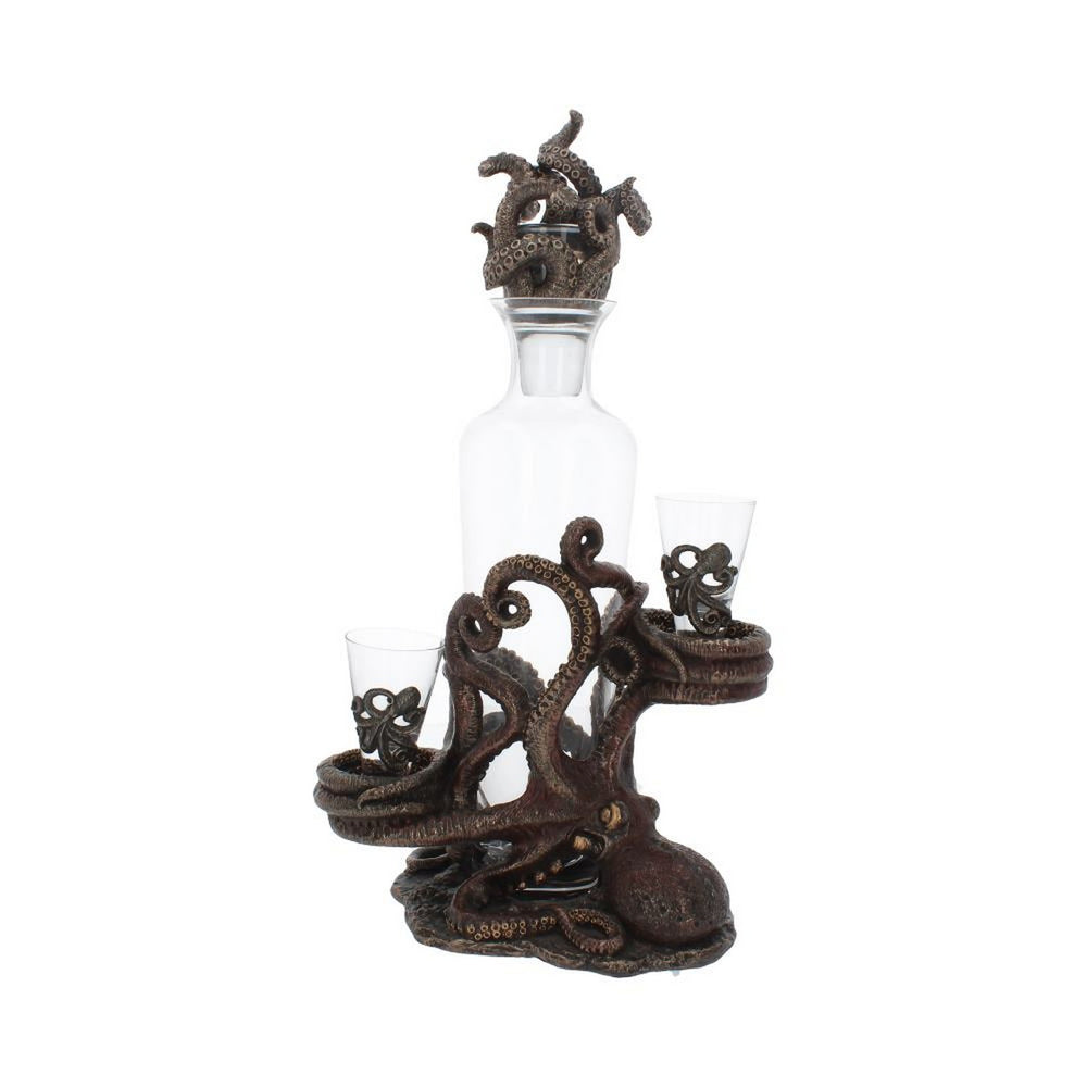 Tentacle Temptation Octopus Squid Bottle and Shot Glass Holder D3144H7