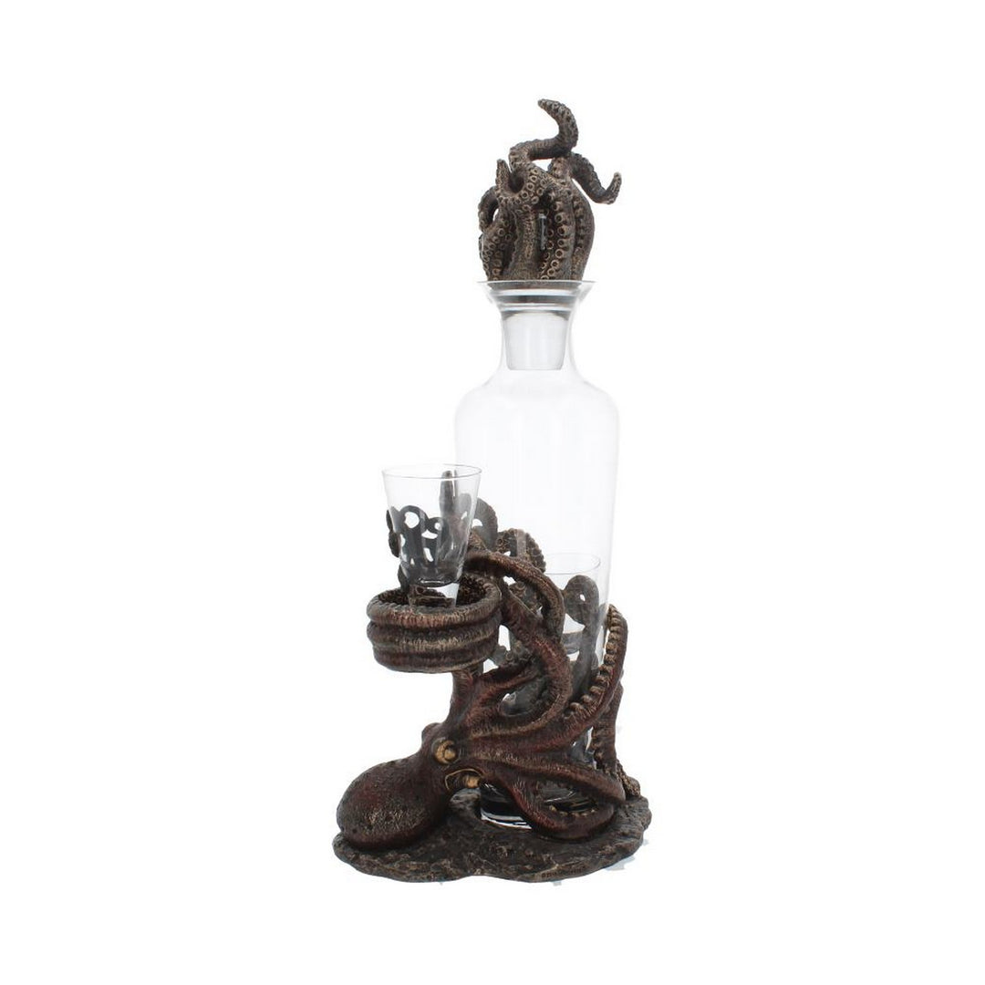 Tentacle Temptation Octopus Squid Bottle and Shot Glass Holder D3144H7