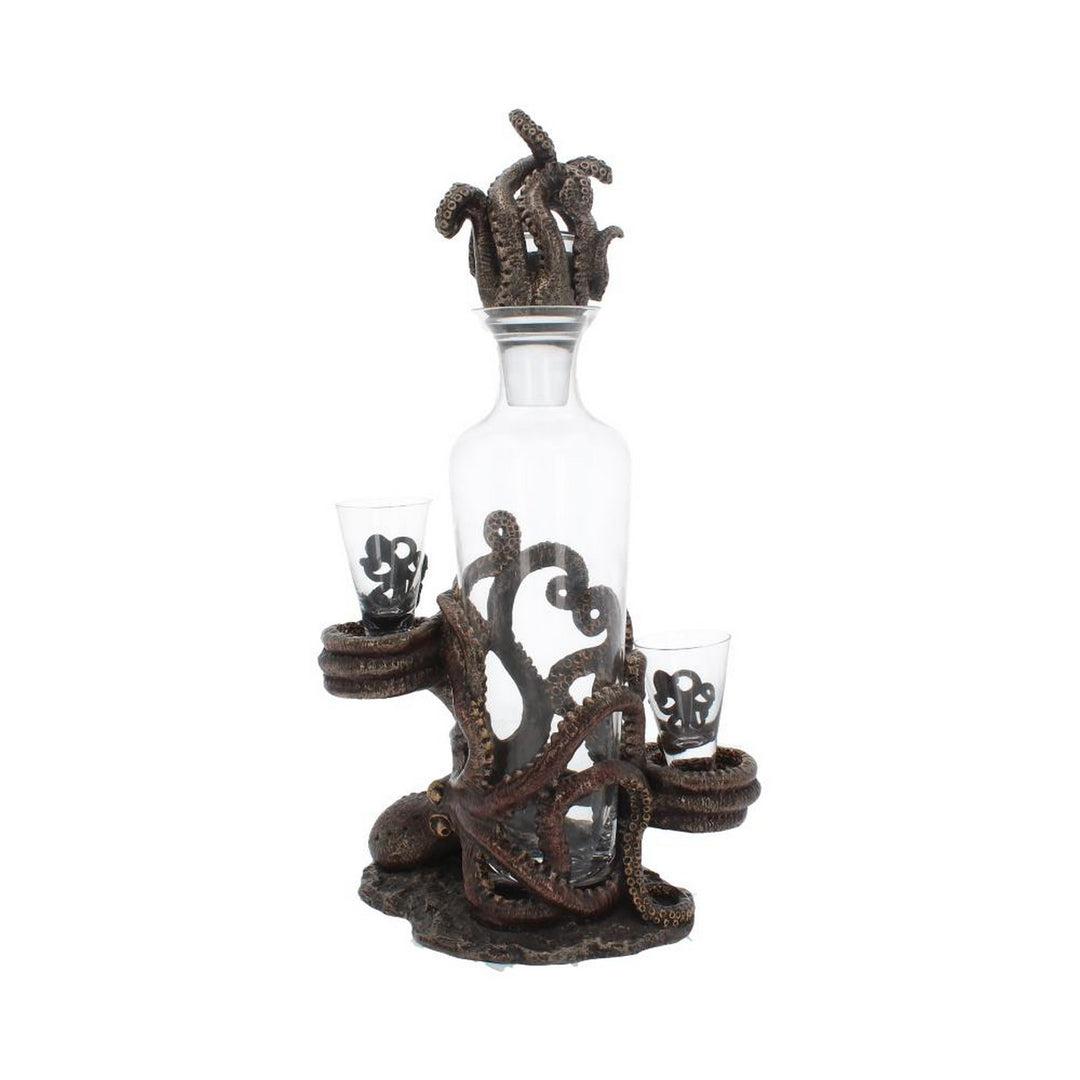 Tentacle Temptation Octopus Squid Bottle and Shot Glass Holder D3144H7