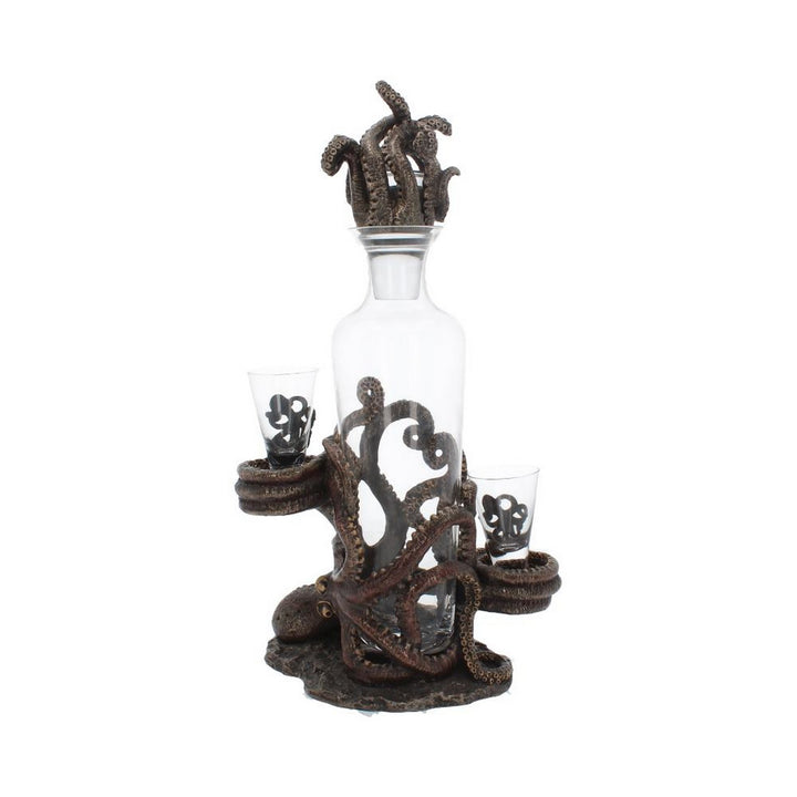 Tentacle Temptation Octopus Squid Bottle and Shot Glass Holder D3144H7