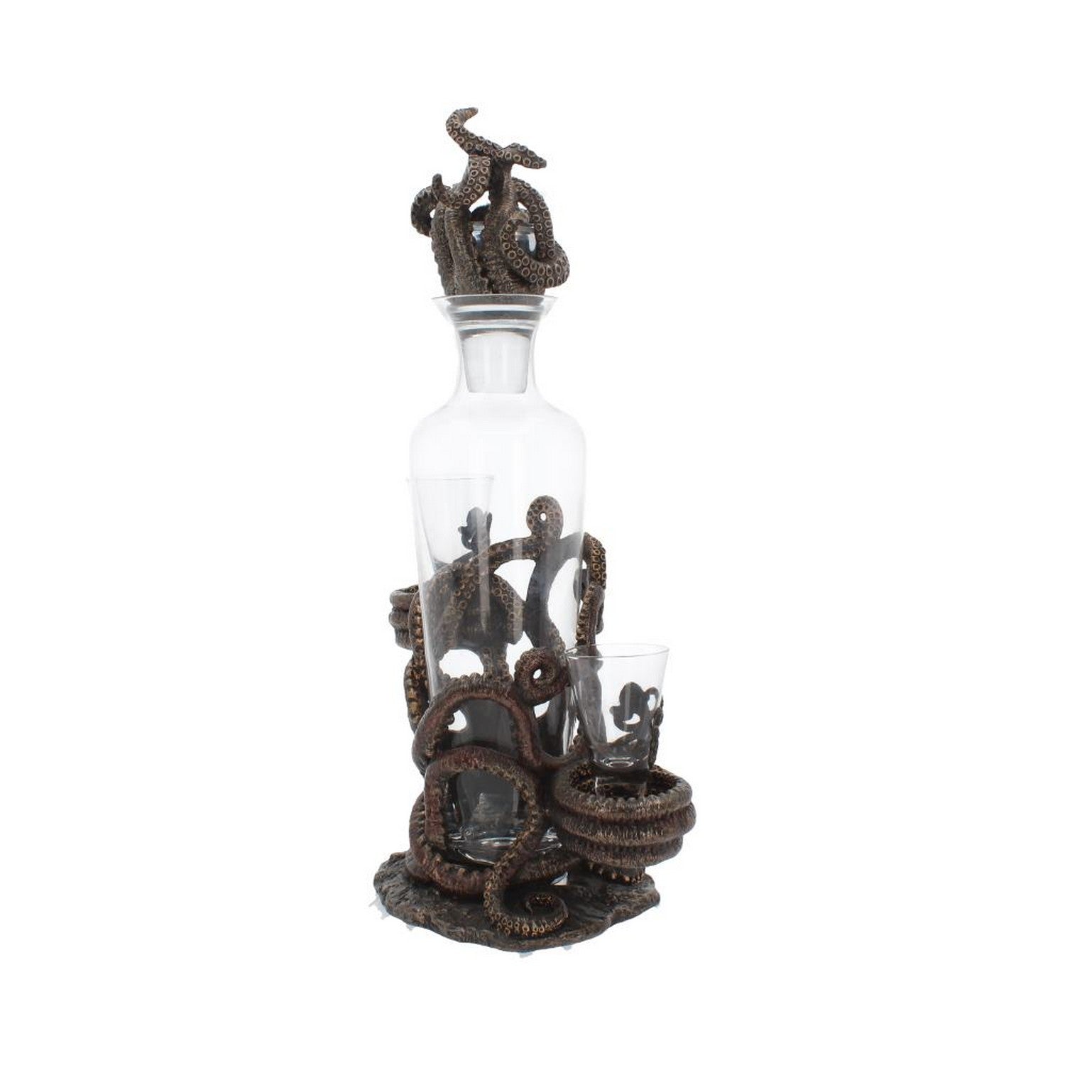 Tentacle Temptation Octopus Squid Bottle and Shot Glass Holder D3144H7