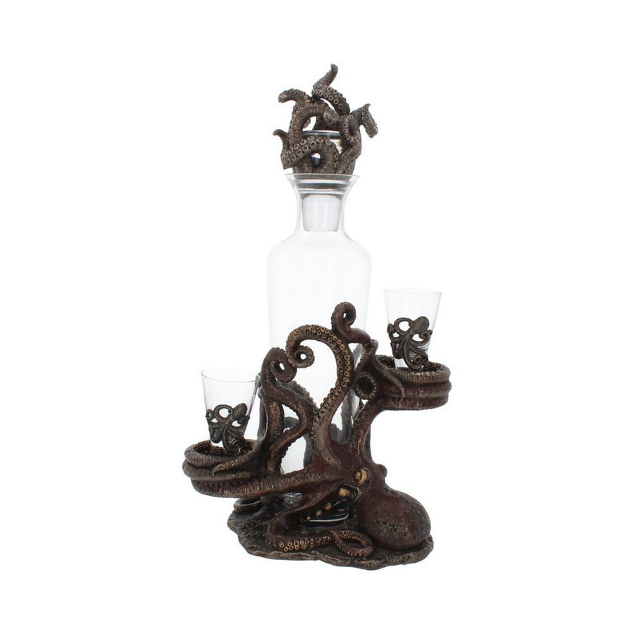 Tentacle Temptation Octopus Squid Bottle and Shot Glass Holder D3144H7