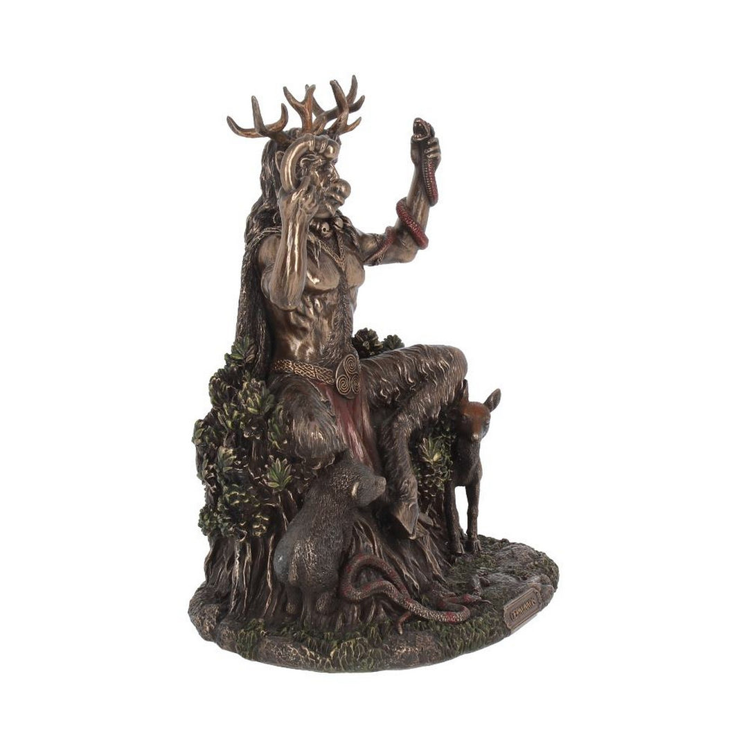 Cernunnos and Animals Horned God Bronze Figurine D3149H7