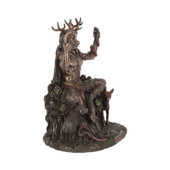 Cernunnos and Animals Horned God Bronze Figurine D3149H7