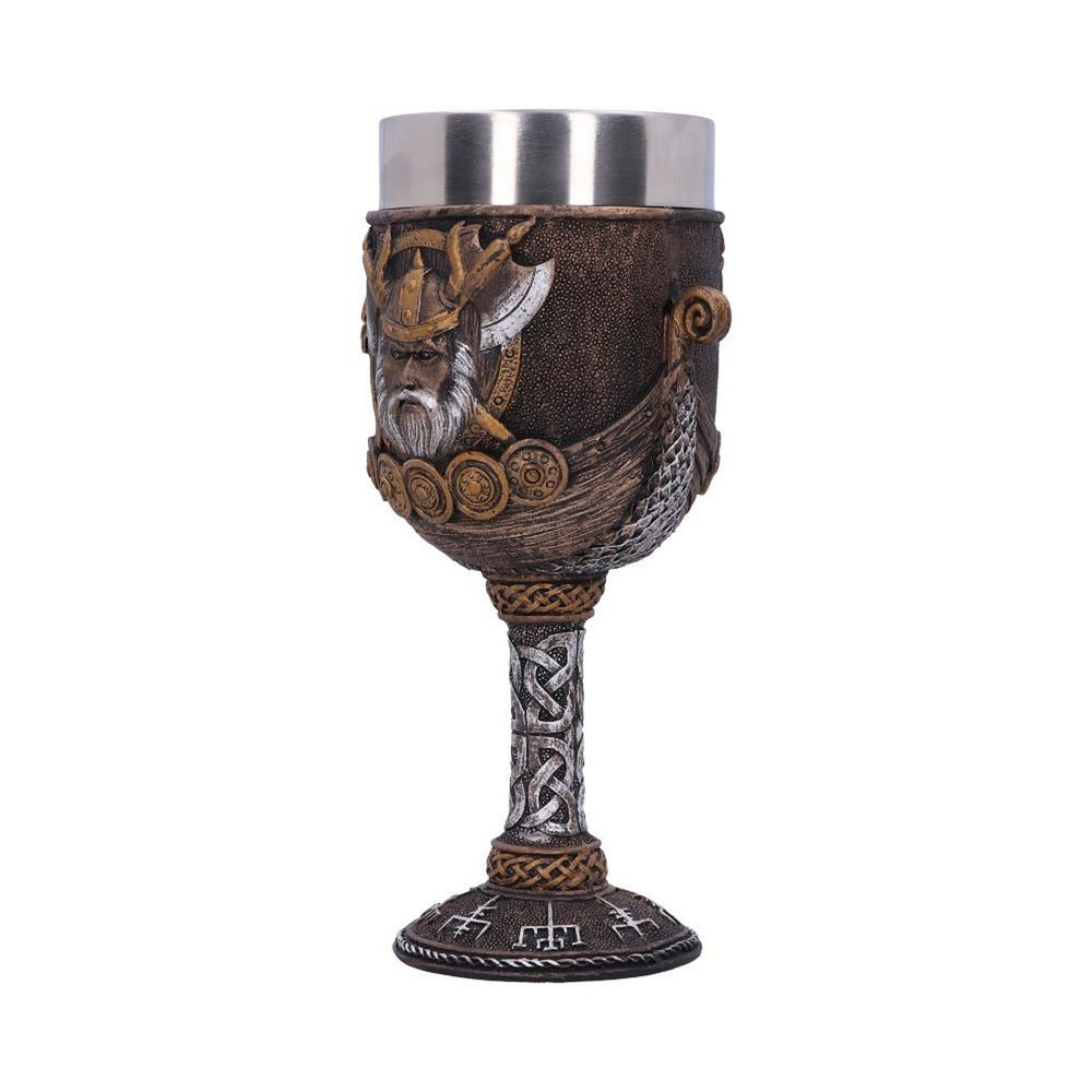 Valhalla Goblet Viking Dragon Boat Wine Glass D3271J7
