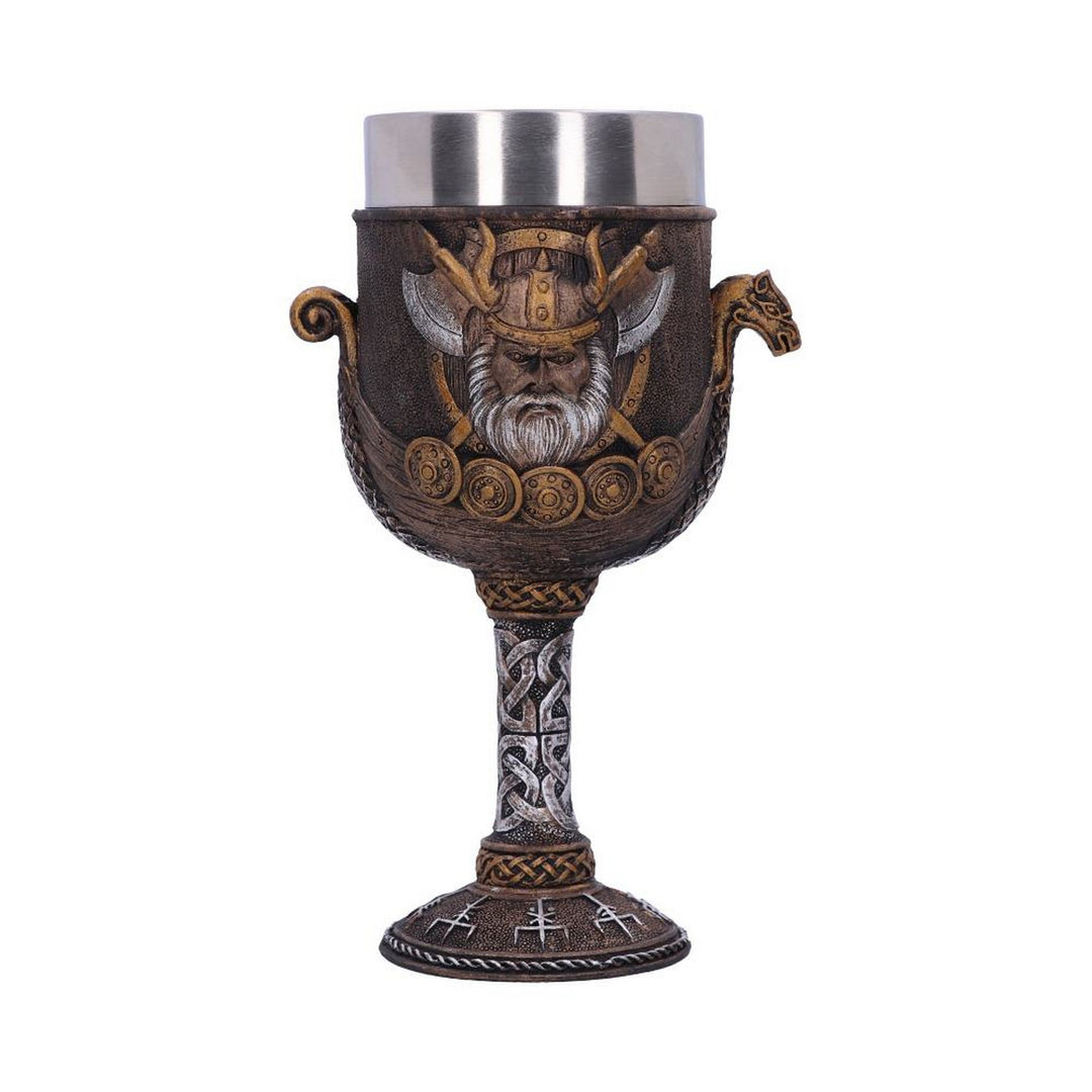 Valhalla Goblet Viking Dragon Boat Wine Glass D3271J7