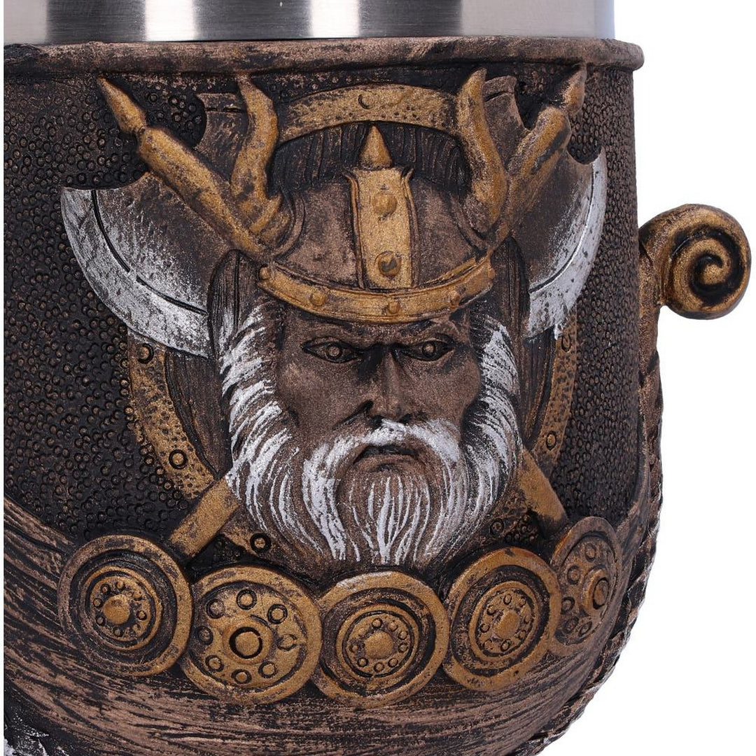 Valhalla Goblet Viking Dragon Boat Wine Glass D3271J7