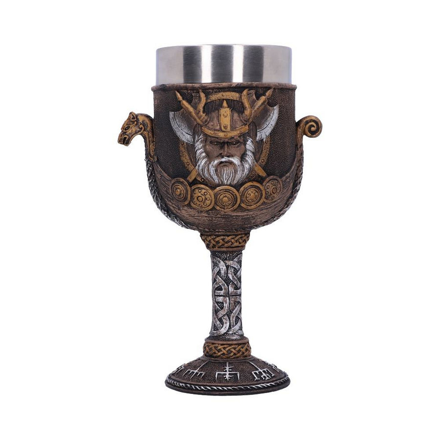 Valhalla Goblet Viking Dragon Boat Wine Glass D3271J7