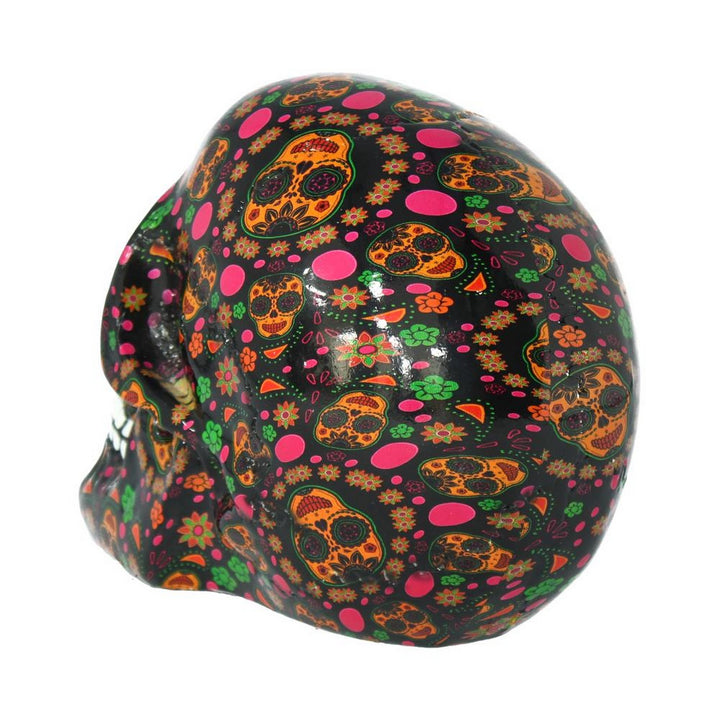 Viva!  Day of the Dead Print Skull 19cm D3280H7
