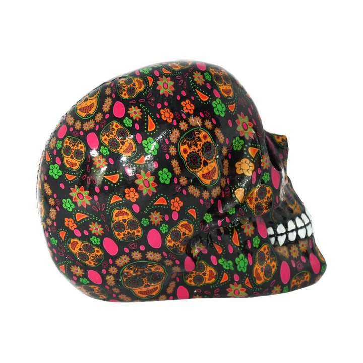 Viva!  Day of the Dead Print Skull 19cm D3280H7