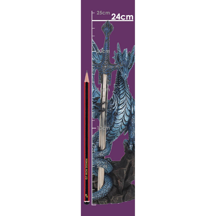 Ruth Thompson Sea Blade Letter Opener Blue Dragon Figurine D3590J7
