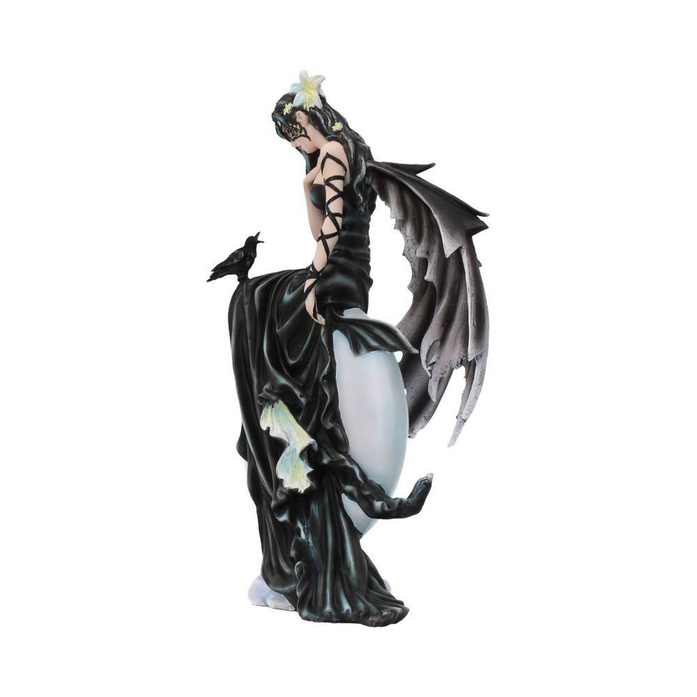 Nene Thomas Dark Skies Dark Moon Fairy and Raven Companion Figurine D3841K8