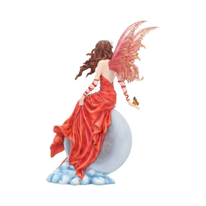 Nene Thomas Crimsonlily Red Moon Fairy and Butterfly Companion Figurine D3842K8