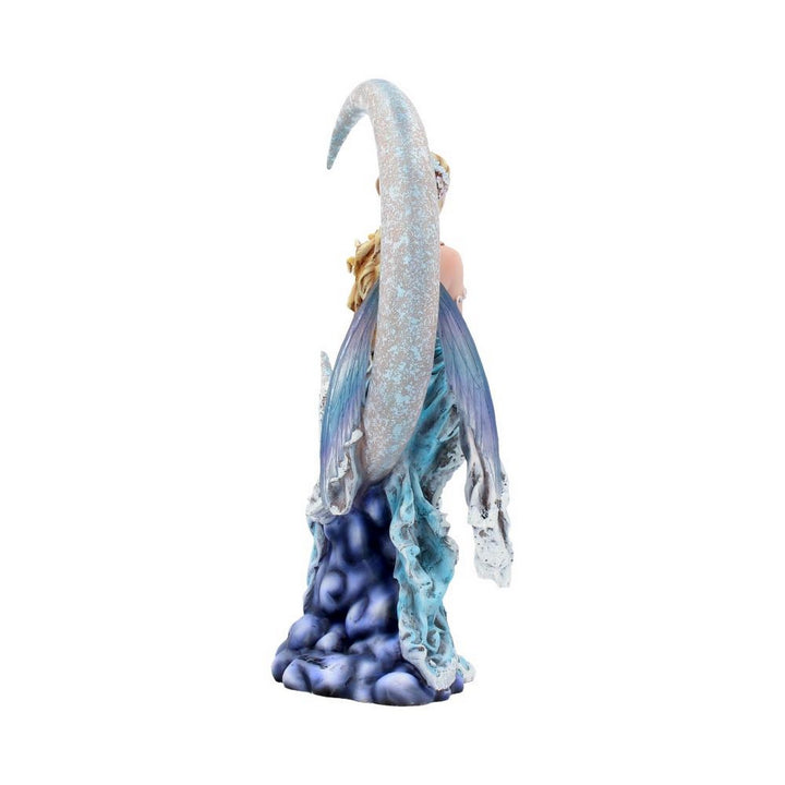 Nene Thomas Wind Moon Blue Crescent Moon Fairy and Cat Companion Figurine D3844K8