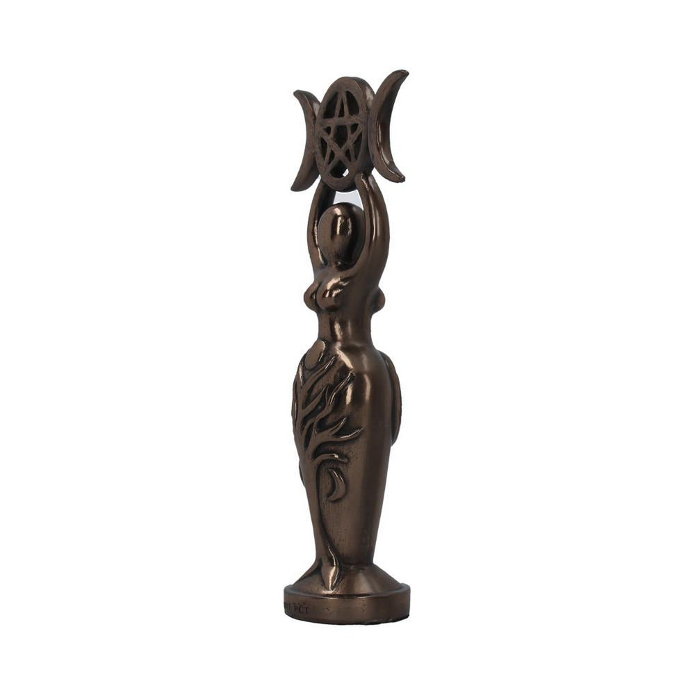 Triple Goddess Figurine Bronzed Wiccan Idol Ornament D4029K8