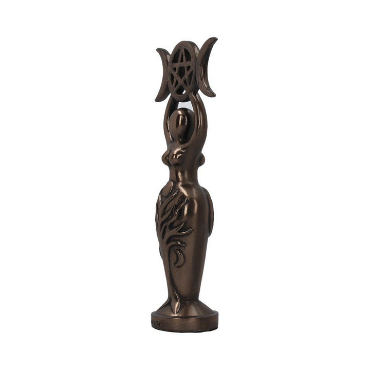 Triple Goddess Figurine Bronzed Wiccan Idol Ornament D4029K8