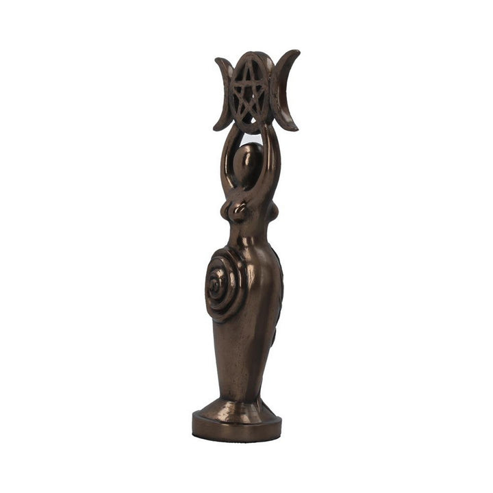 Triple Goddess Figurine Bronzed Wiccan Idol Ornament D4029K8