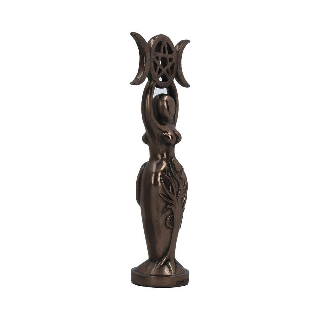 Triple Goddess Figurine Bronzed Wiccan Idol Ornament D4029K8