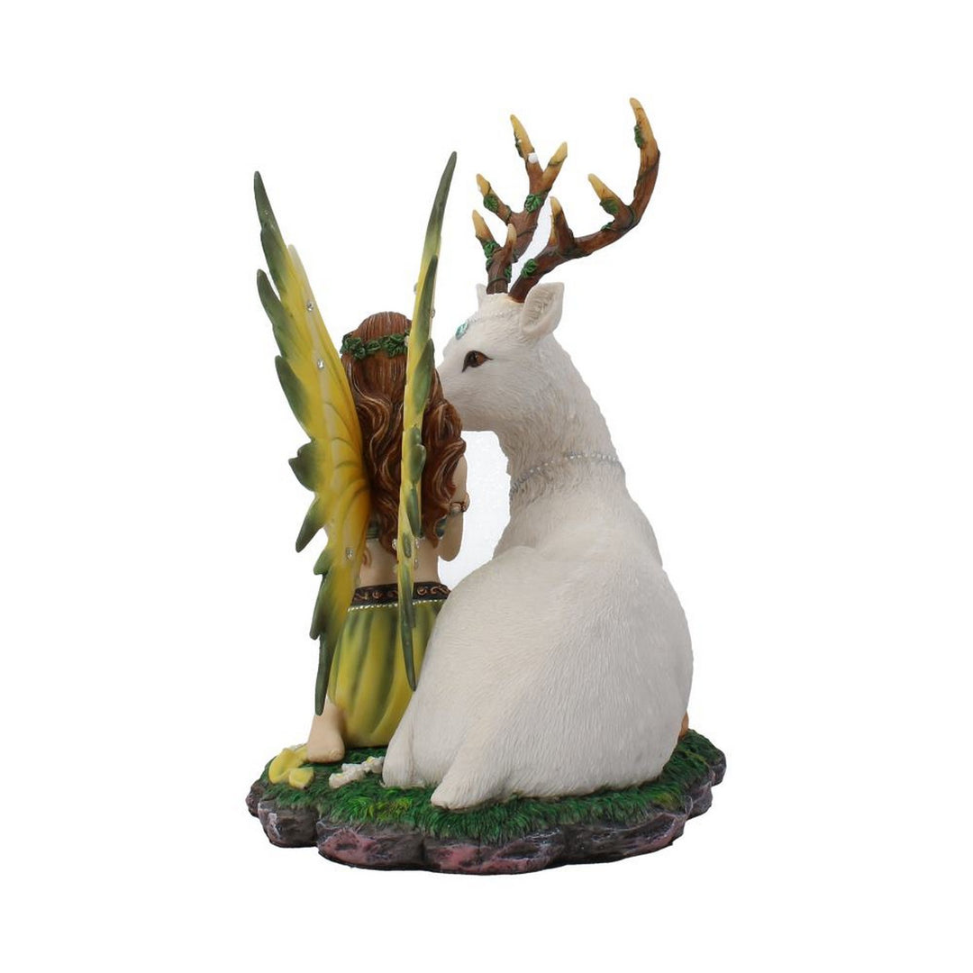 Adoration stag and spring fairy medium figurine D4030K8