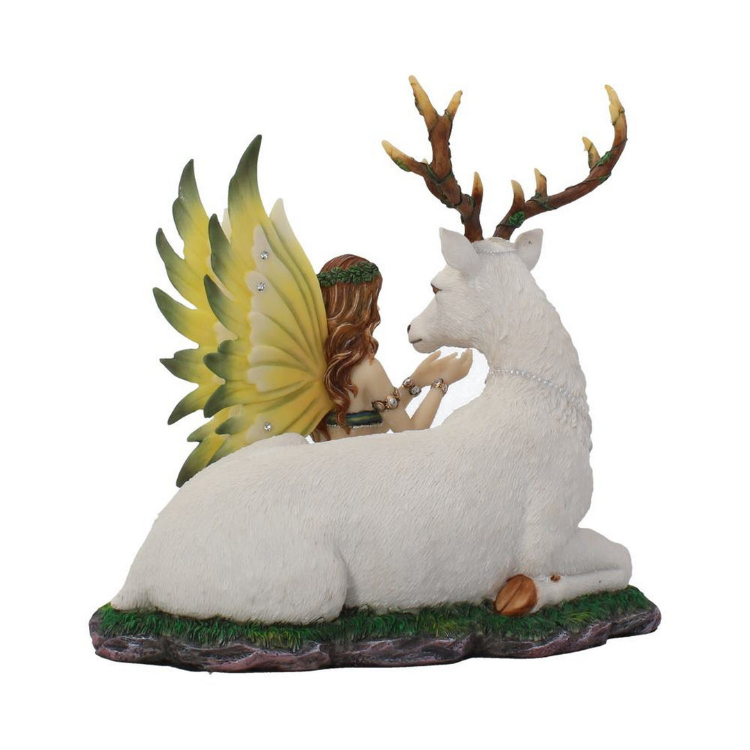 Adoration stag and spring fairy medium figurine D4030K8