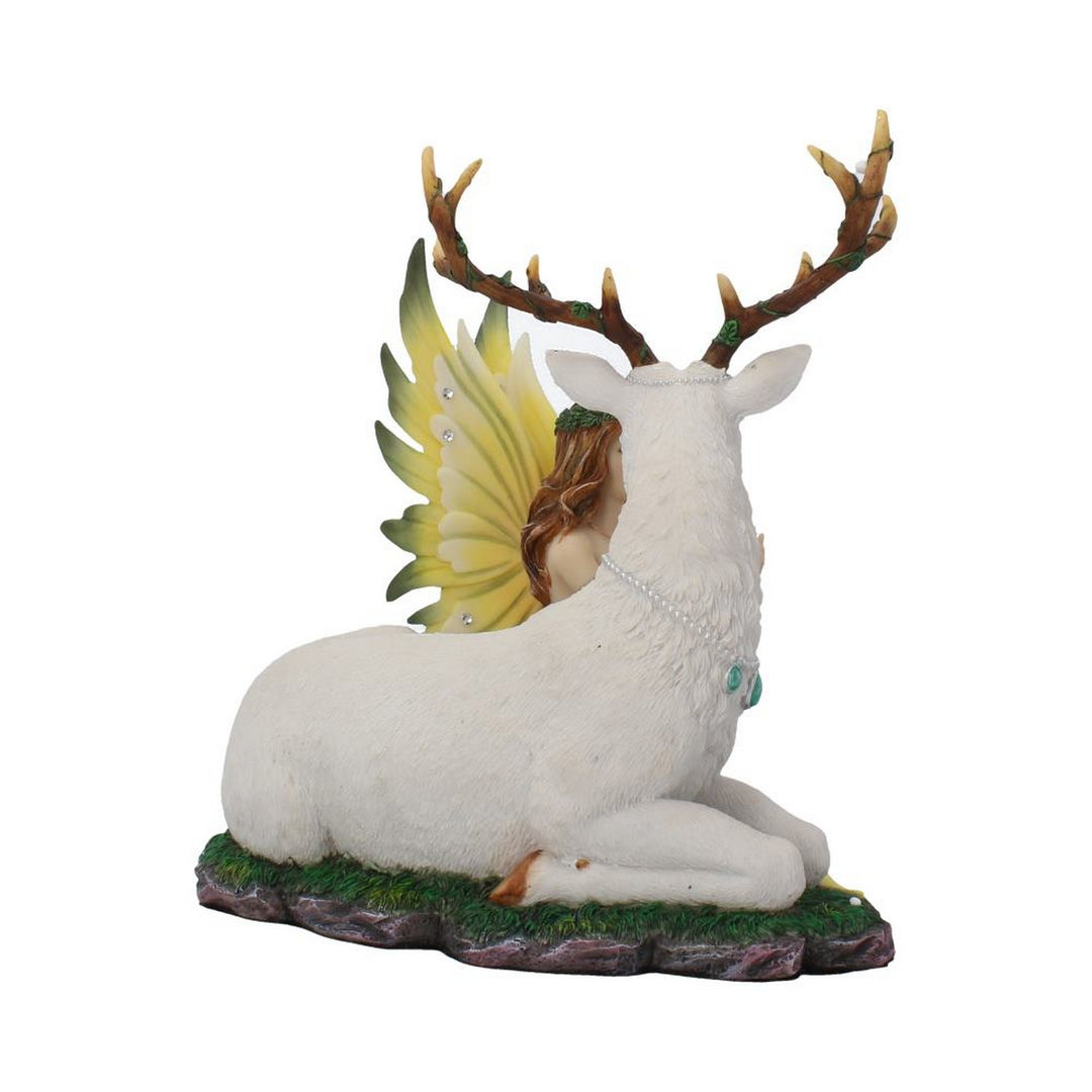 Adoration stag and spring fairy medium figurine D4030K8